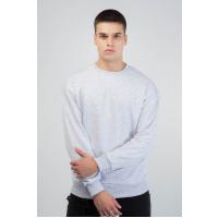 Lozigo King & Queen Couple Yuvarlak Yaka Sweatshirt Gri 121117