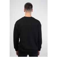 Lozigo Pepper & Salt Couple Yuvarlak Yaka Sweatshirt Siyah 121105