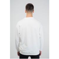 Lozigo Pizza Couple Yuvarlak Yaka Sweatshirt Beyaz 121107