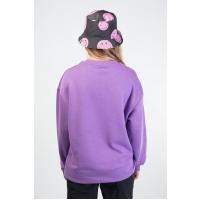 Lozigo Puzzle Couple Yuvarlak Yaka Sweatshirt Mor 121109