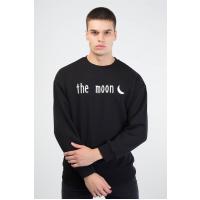 Lozigo The Moon & The Son Couple Yuvarlak Yaka Sweatshirt Siyah 121116