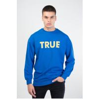 Lozigo True Couple Yuvarlak Yaka Sweatshirt Mavi Sarı 121104