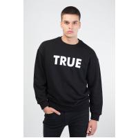 Lozigo True Couple Yuvarlak Yaka Sweatshirt Siyah 121103