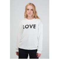 Lozigo True Couple Yuvarlak Yaka Sweatshirt Siyah 121103